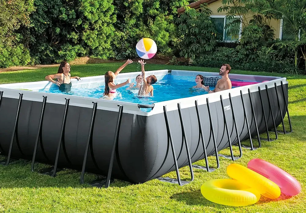 Piscina Intex rectangular Ultra Frame 732x366x132
